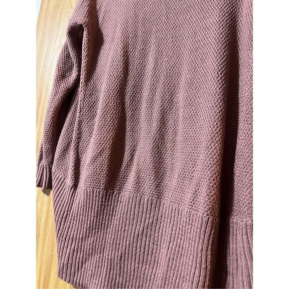 Pink Rose Mauve Cardigan Woman’s Size Small 100% Acrylic- Hole See photo/ Descri - Picture 11 of 14